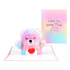 Beary Much in Love Bear 3D Pop Up Greeting Card - Valentine’s Day Anniversary Birthday Wedding