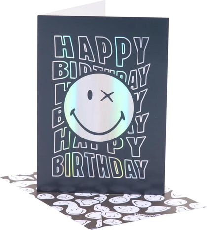 Smiley World Birthday Card