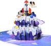 Galaxy Outer Space Design 3D Pop Up Greeting Card