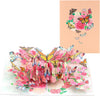 Floral Harmony Butterfly 3D Pop Up Greeting Card