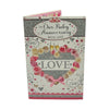 On Our Ruby Anniversary Neutral Traditional Floral Heart Card