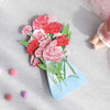 Blooming Tulip Wishes 3D Pop Up Greeting Card- Valentine's Birthday Anniversary