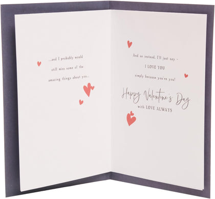Stunning Red Heart Design For The One I Love Valentine's Day Card