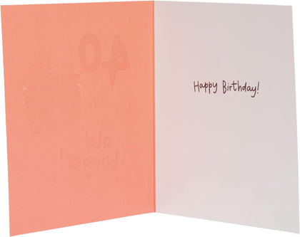 Old Burger! Design 40th Birthday Card for Him/Her/Friend