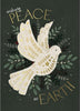 Dove Design Peace on Earth Religious Christmas Card