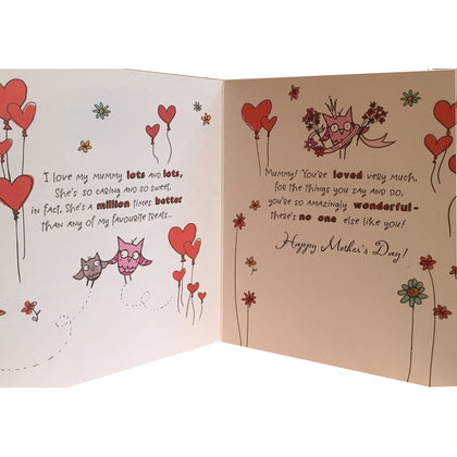 Lovely Mummy Oodles And Doodles, Mothers Day Greetings Card