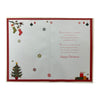 With Love To My Boyfriend Xmas Tree Design Foil and Glitter Finished Christmas Card
