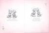 Bears By Tree Trunk Girlfriend Luxury Boxed Handmade Valentine's Day Card