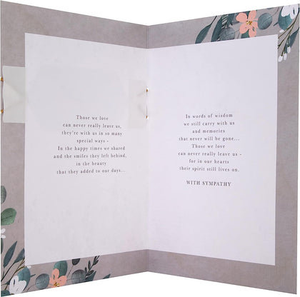 Classic Floral Design with Heartfelt Verse Someone Special Sympathy Card 
