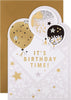 Die-Cut Metallic Balloons Design Birthday Card