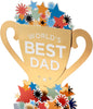 3D Pop Up 'Best Dad' Trophy Father's Day Card