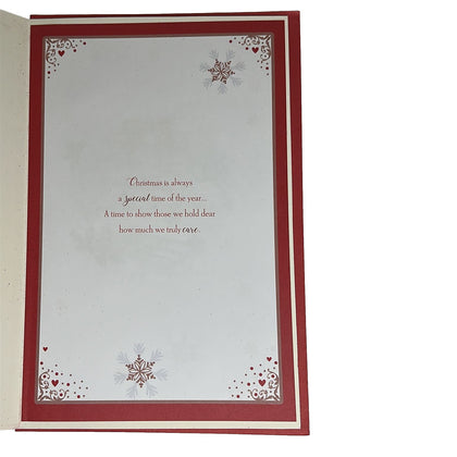 To Both of You Couple Walking in Winter Wonderland Design Christmas Card