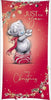 Bear Wearing Scarf And Socks Just for You Money Wallet Christmas Card