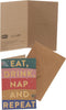 Box of 8 Eat, Drink & Repeat Foiled RSPCA Charity Christmas Cards