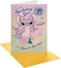 Angel Design Birthday Card with Badge