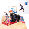 Basketball Players 3D Pop Up Greeting Card