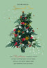 Floral Design Special Son Christmas Card