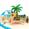 Beach Bliss 3D Summer Pop Up Greeting Card