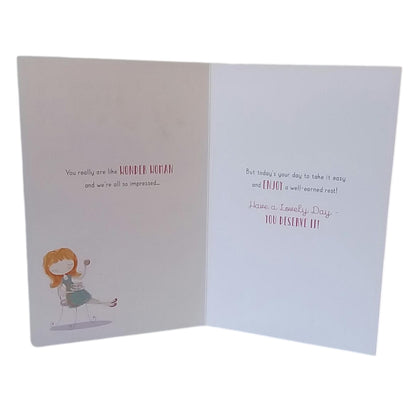 Your Day Off Day Lovely Verse Anyone Someone Mother's Day Card 