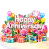 Love & Celebration 3D Anniversary Pop Up Card