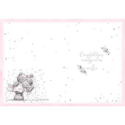 Bears Bride And Groom Happy Wedding Day Congratulations Card