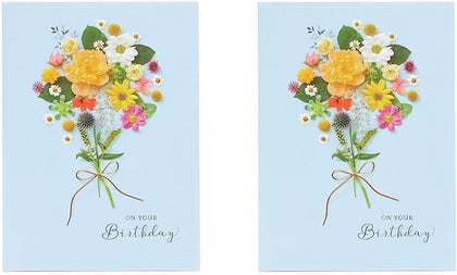 Floral Birthday Card Into The Meadow Range (Pack of 2)