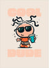 Cool Dude Design Blank Greeting Card for All Occasions