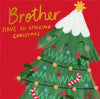 Decorated Tree Design Brother Christmas Card