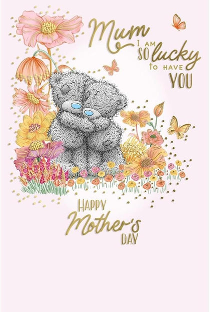 Bears Hugging Mum Lucky to Have You Mother's Day Card