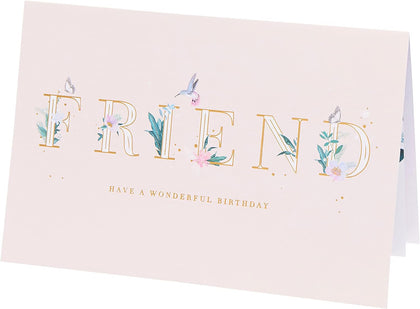 Floral Design Birthday Card
