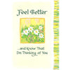 Feel Better Get Well Encouragement Sentimental Verses Keepsake Greeting Card
