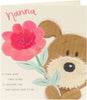 For Nanna Dog & Flower Design Lots of Woof Mother's Day Card