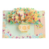 Rose Phalaenopsis Vase 3D Pop Up Greeting Card
