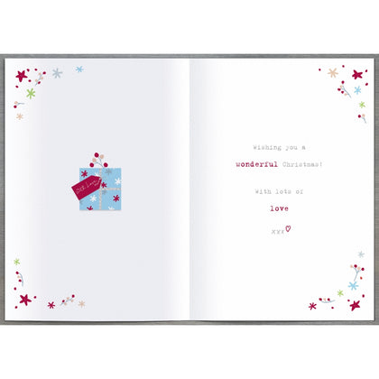 Boofle With Coffee Mug Nannie Christmas Card