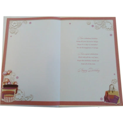 16 Today Granddaughter Birthday Opacity Card
