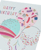 Foil Finished Balloons Pretty Birthday Card