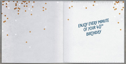 Mosaic Design 40th Birthday Card
