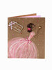 Girl in Pink Dress with Bird Special Granddaughter Birthday Card
