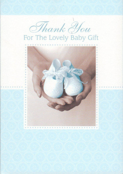 Pack of 4 For The Lovely Baby Thank You Card