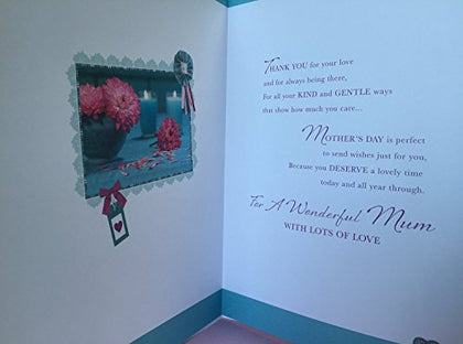 For a Lovely Mum On Mother's Day Greetings Card