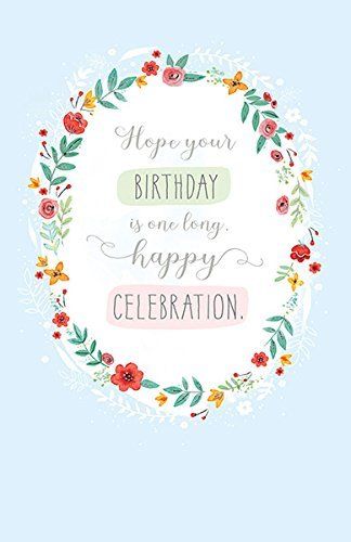 Long Celebration Birthday Card