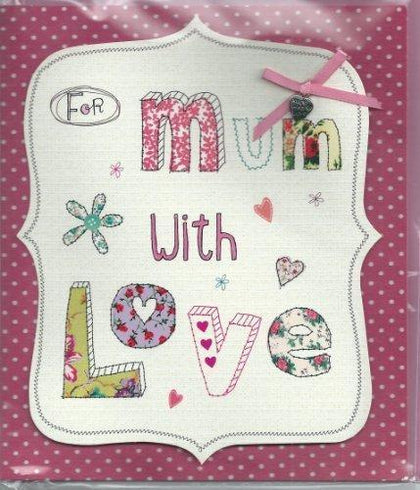 For Mum With love Happy Mother's Day card