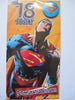 Age 18 Superman Birthday Card & Badge