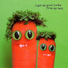 Funny Carrots Looks From Dad Happy Father's Day Card Photographic Greeting Cards {DC}
