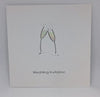 Pack of 5 Jean Barrington Wedding Invitations - Champagne Glasses