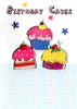 Birthday Cakes Yours Truly Card
