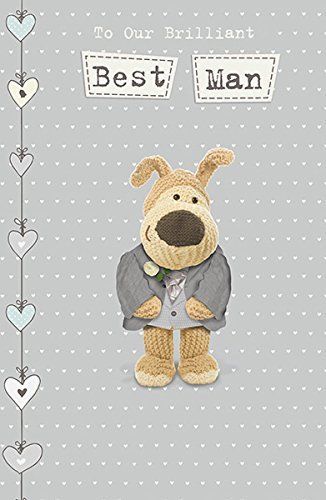 Boofle Best Man Thank you Wedding Greeting Card