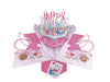 Cake And Candles Glitter Finished Pop Up Birthday Card