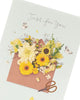 Just For You Floral Design Birthday Card