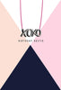 Hotchpotch Birthday Bestie Card with"XOXO" Plastic Necklace